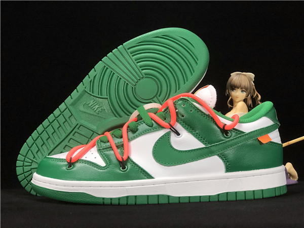 Men's Dunk Low SB Green/White Shoes 0121 Men's Dunk Low SB Green/White Shoes 0121